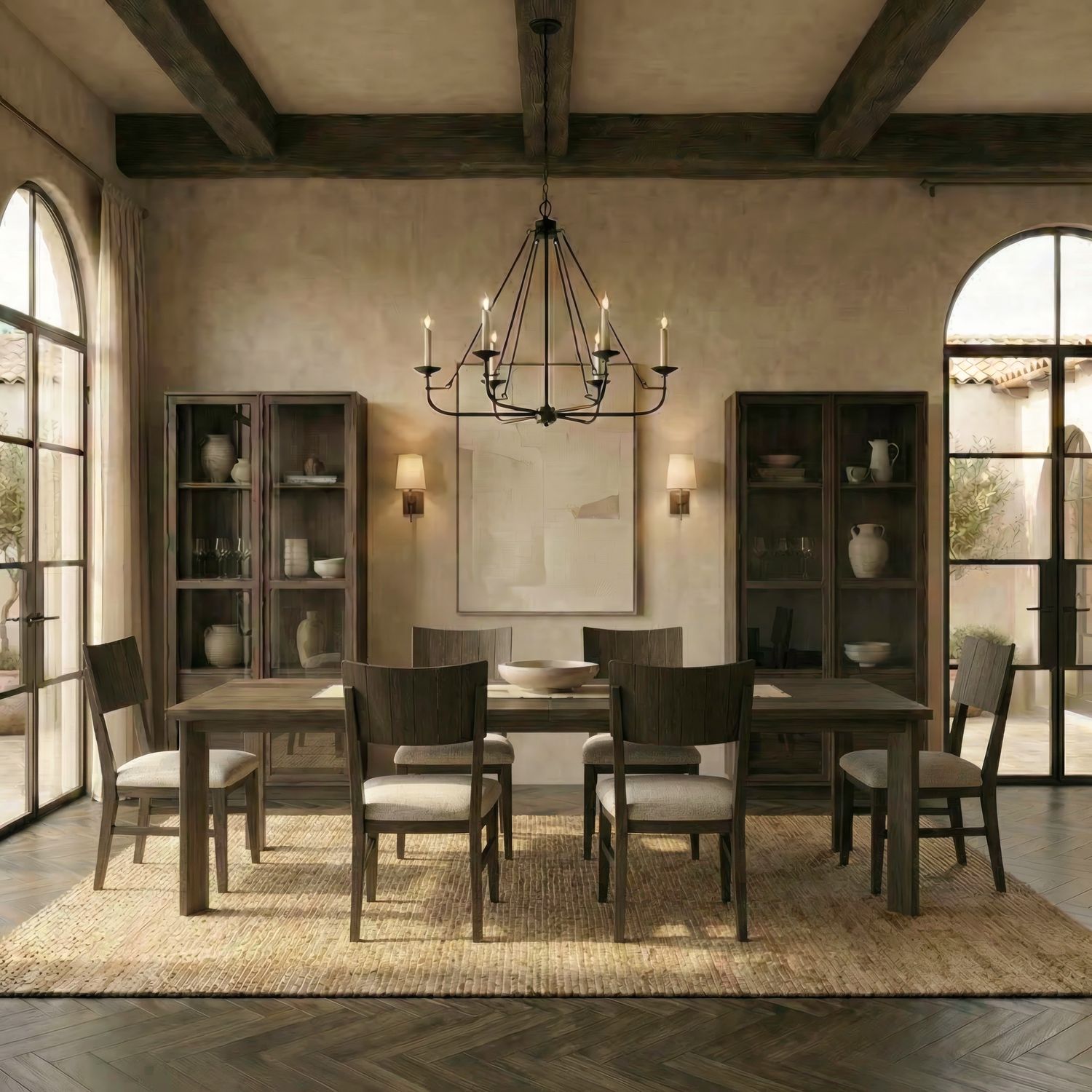 Stillwater Opt 7 Piece Rectangular Table Set