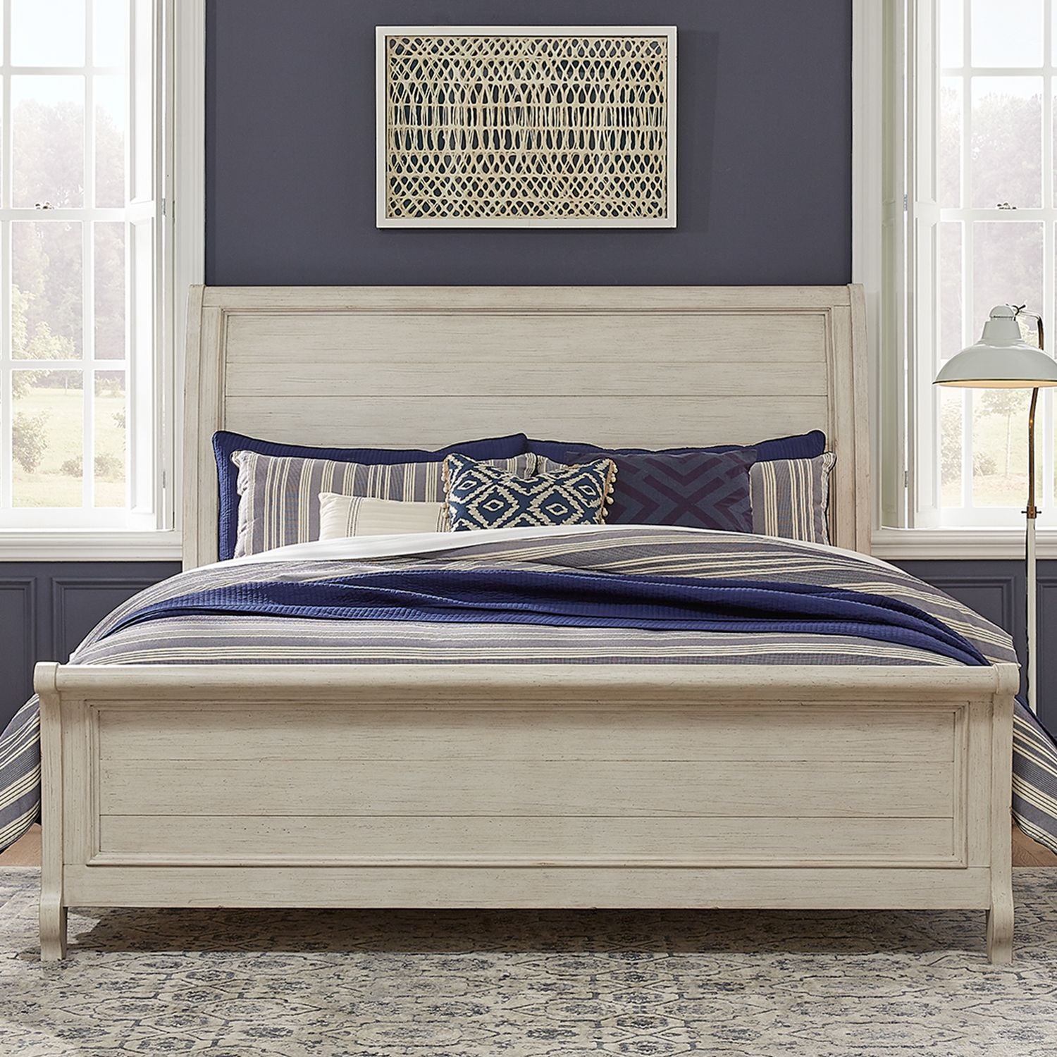 Farmhouse Reimagined King Sleigh Bed