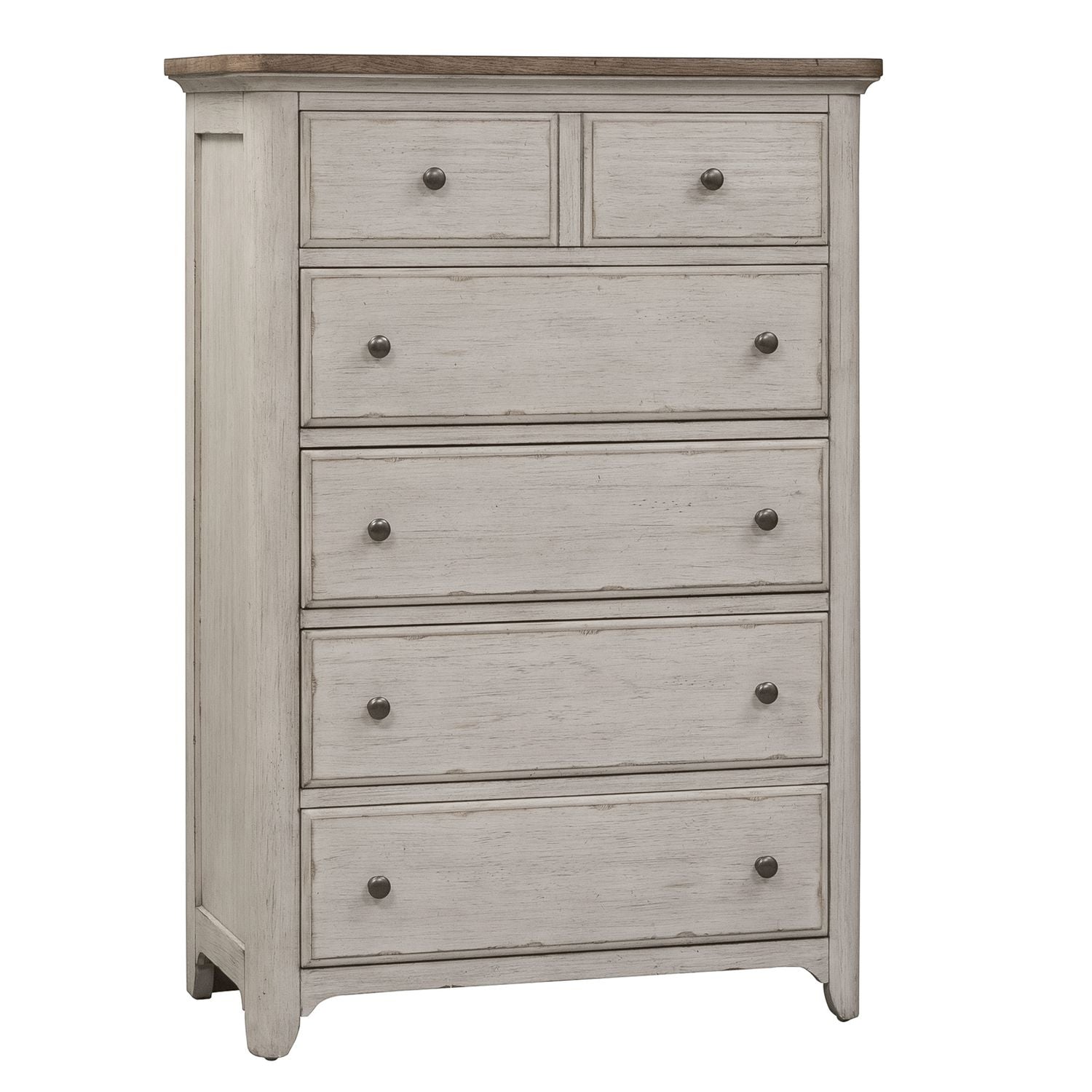 Farmhouse Reimagined King Sleigh Bed, Dresser & Mirror, Chest