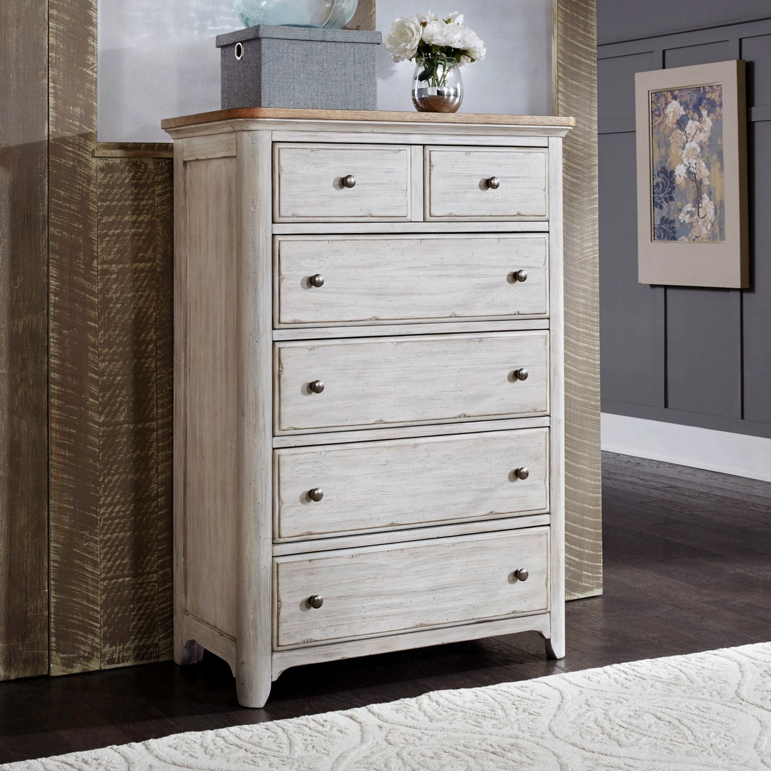 Farmhouse Reimagined 5 Drawer Chest