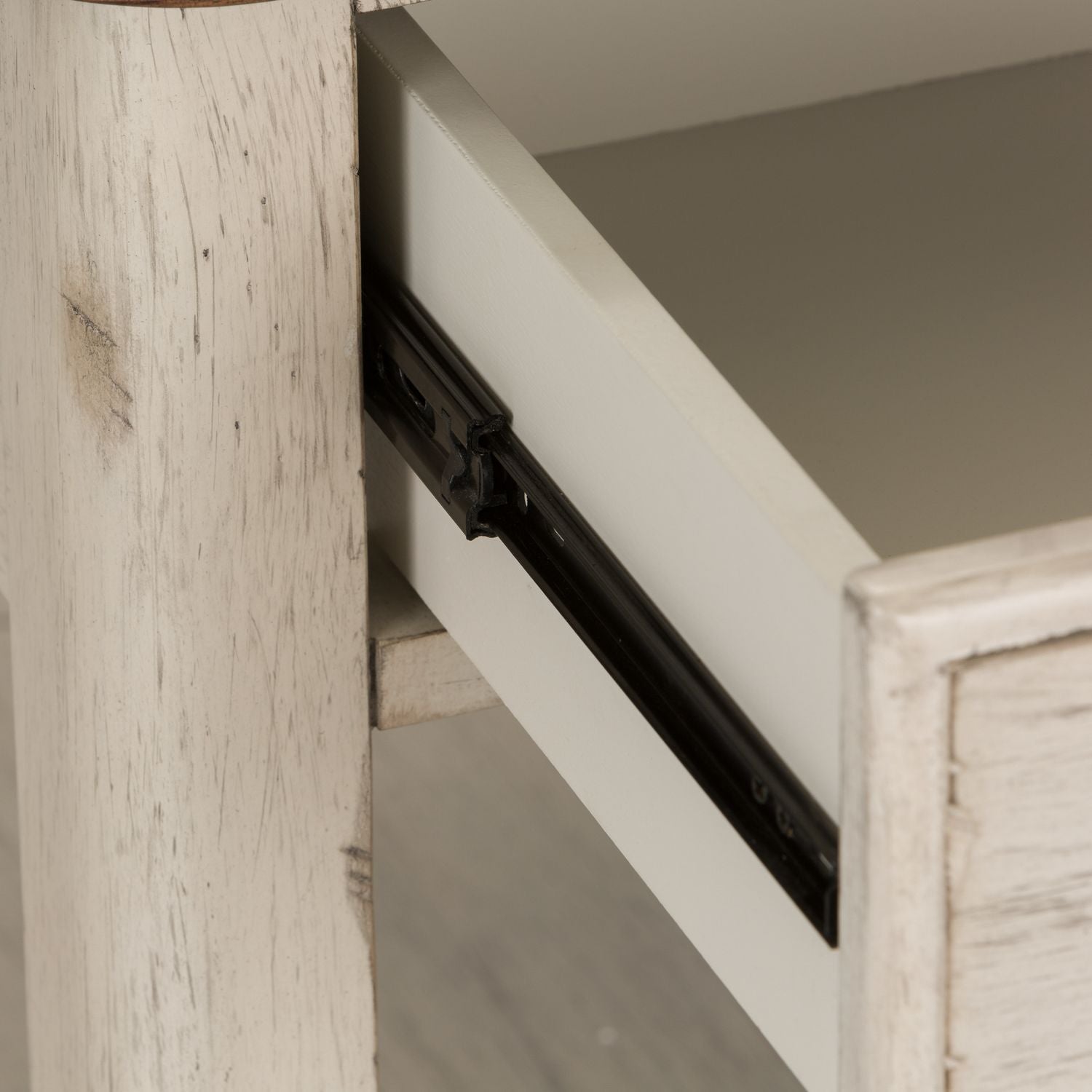 Farmhouse Reimagined End Table with Basket