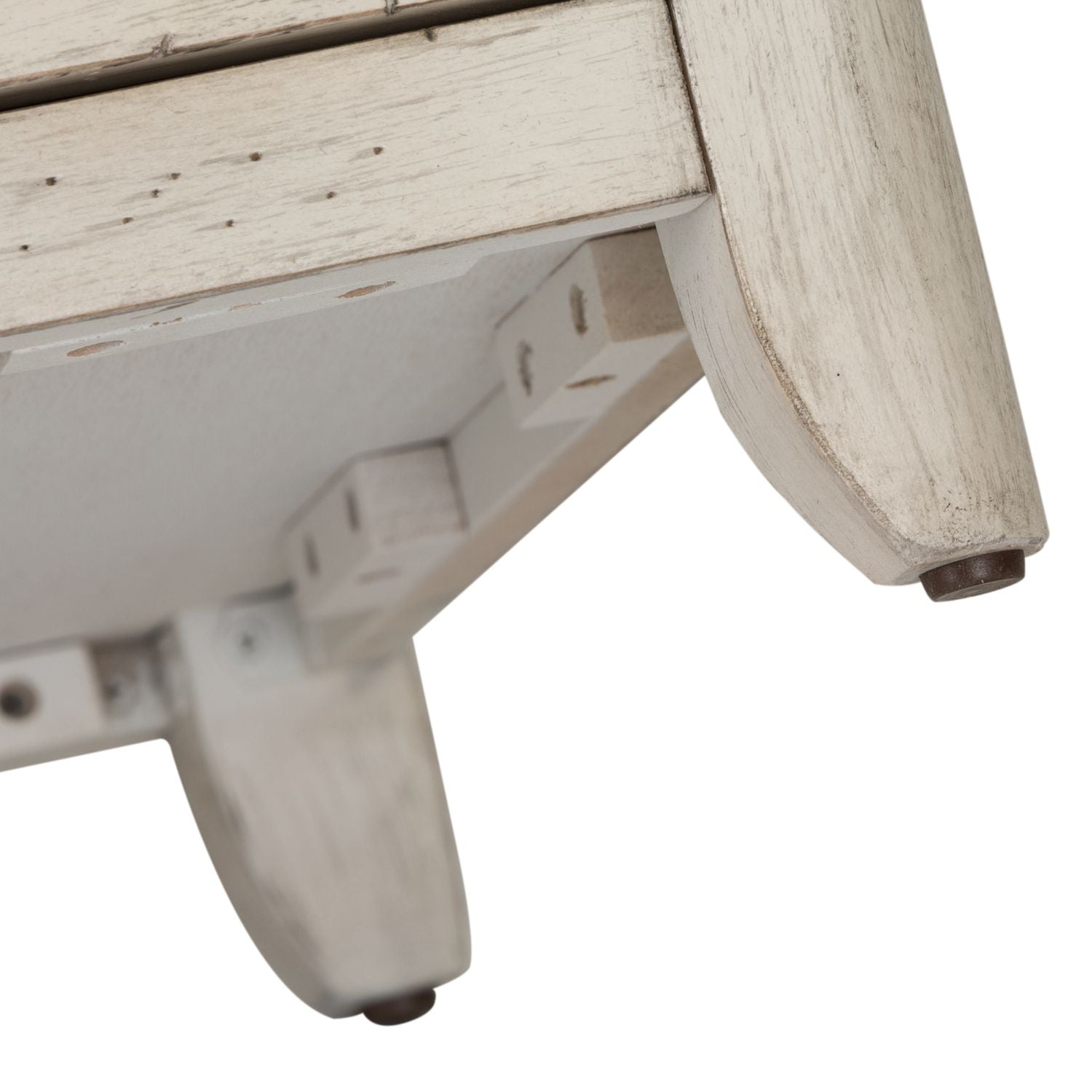 Farmhouse Reimagined Door Chair Side Table with Charging Station