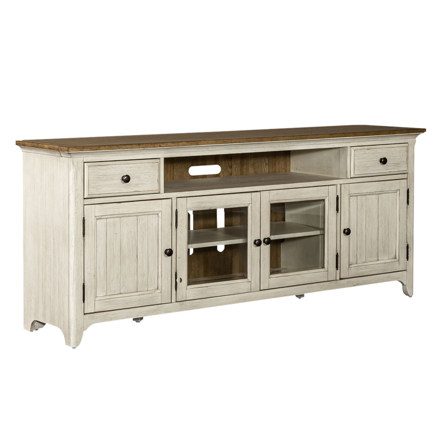 Farmhouse Reimagined Entertainment TV Stand
