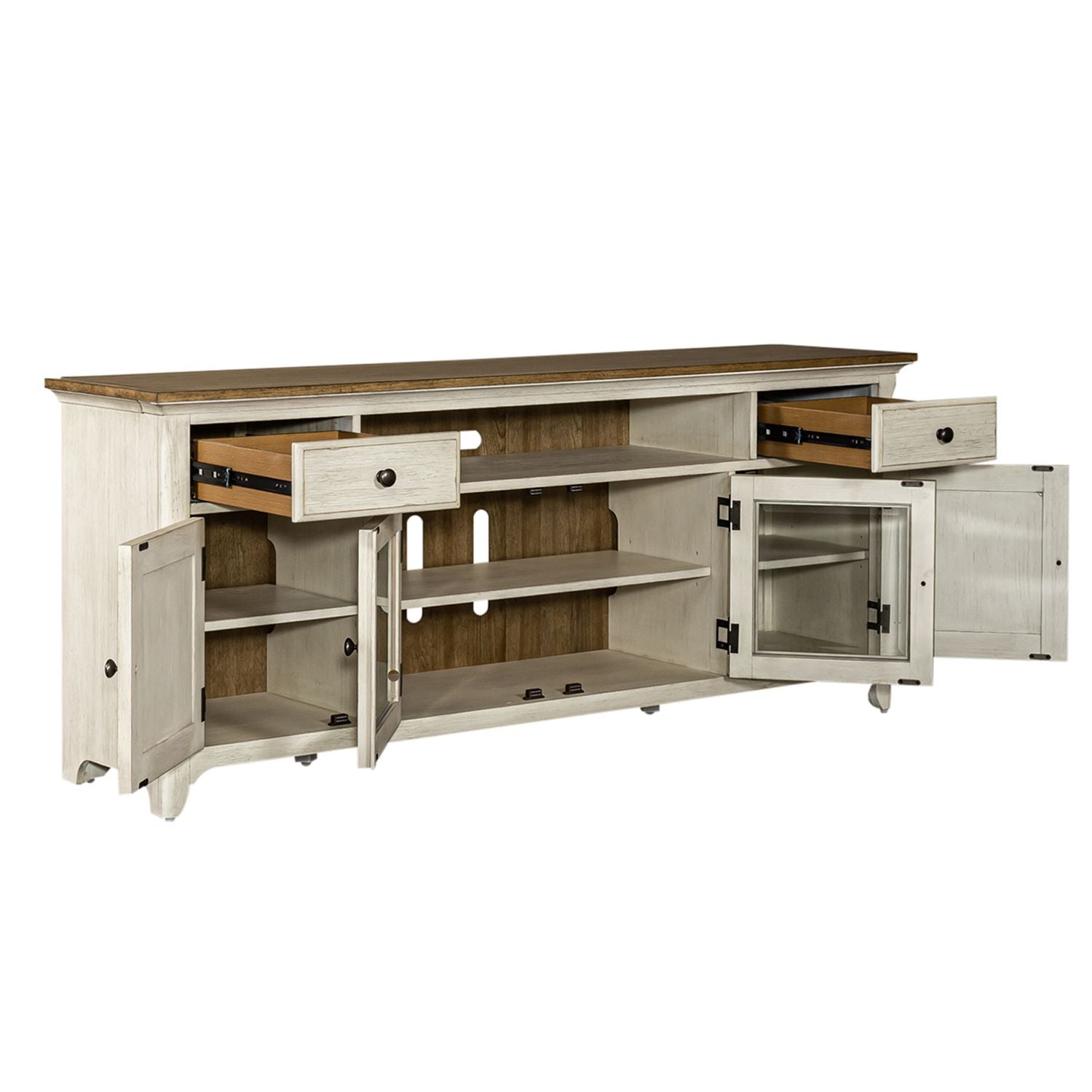 Farmhouse Reimagined Entertainment TV Stand