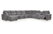 Modmax II 8-Piece Power Reclining Sectional with Console