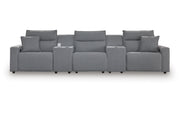Modmax II 5-Piece Power Reclining Sectional with Consoles