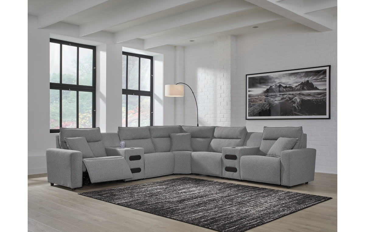 Modmax II 7-Piece Power Reclining Sectional with Audio Consoles