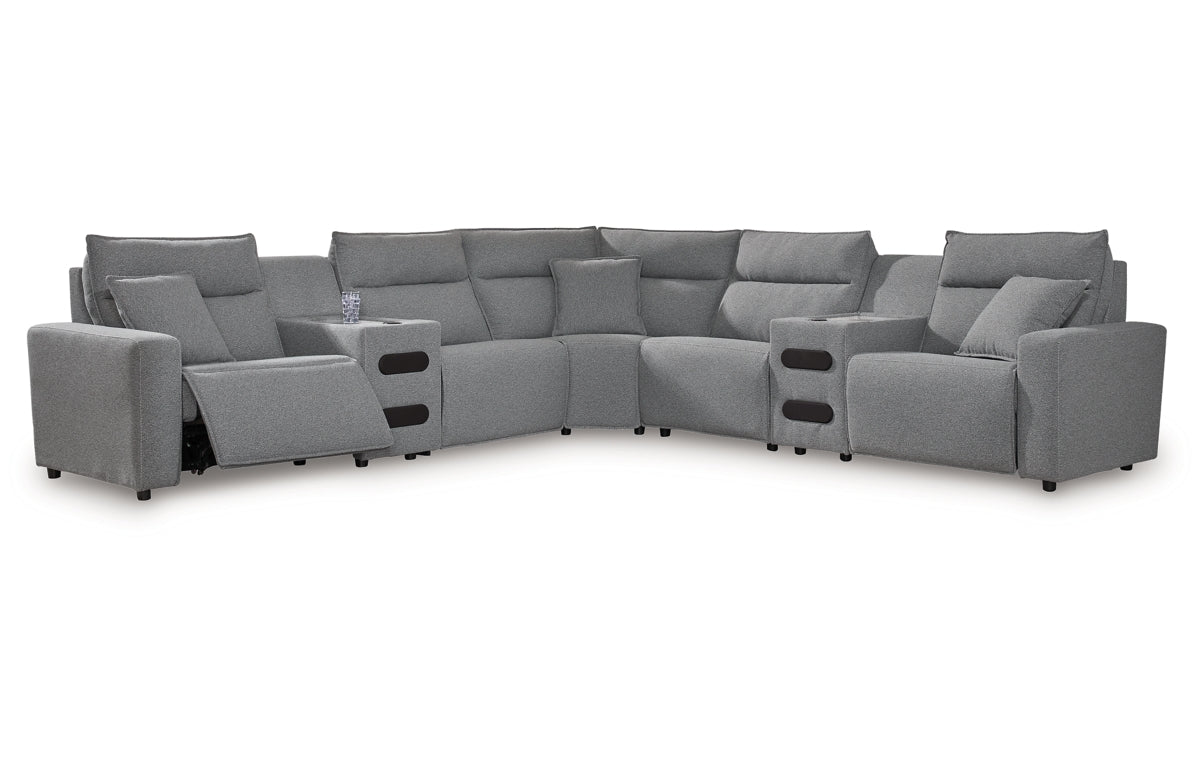 Modmax II 7-Piece Power Reclining Sectional with Audio Consoles