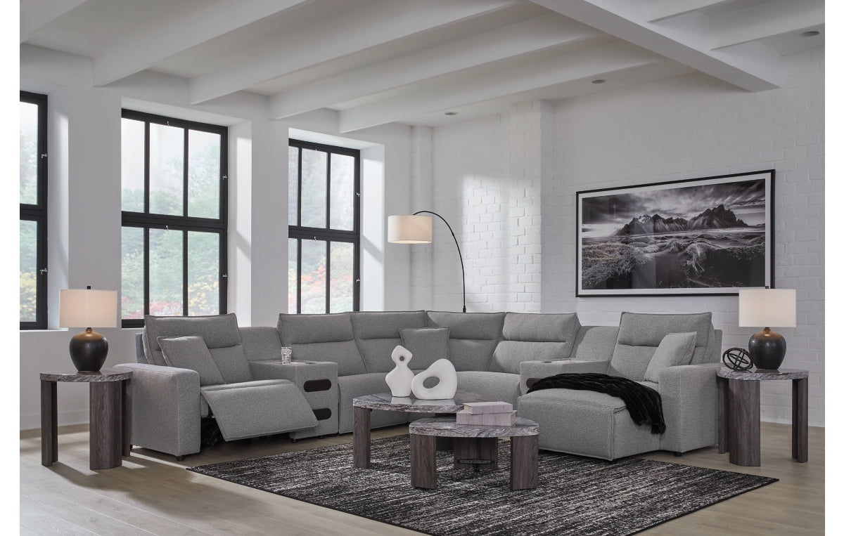 Modmax II 7-Piece Power Reclining Sectional with Chaise and Audio Consoles
