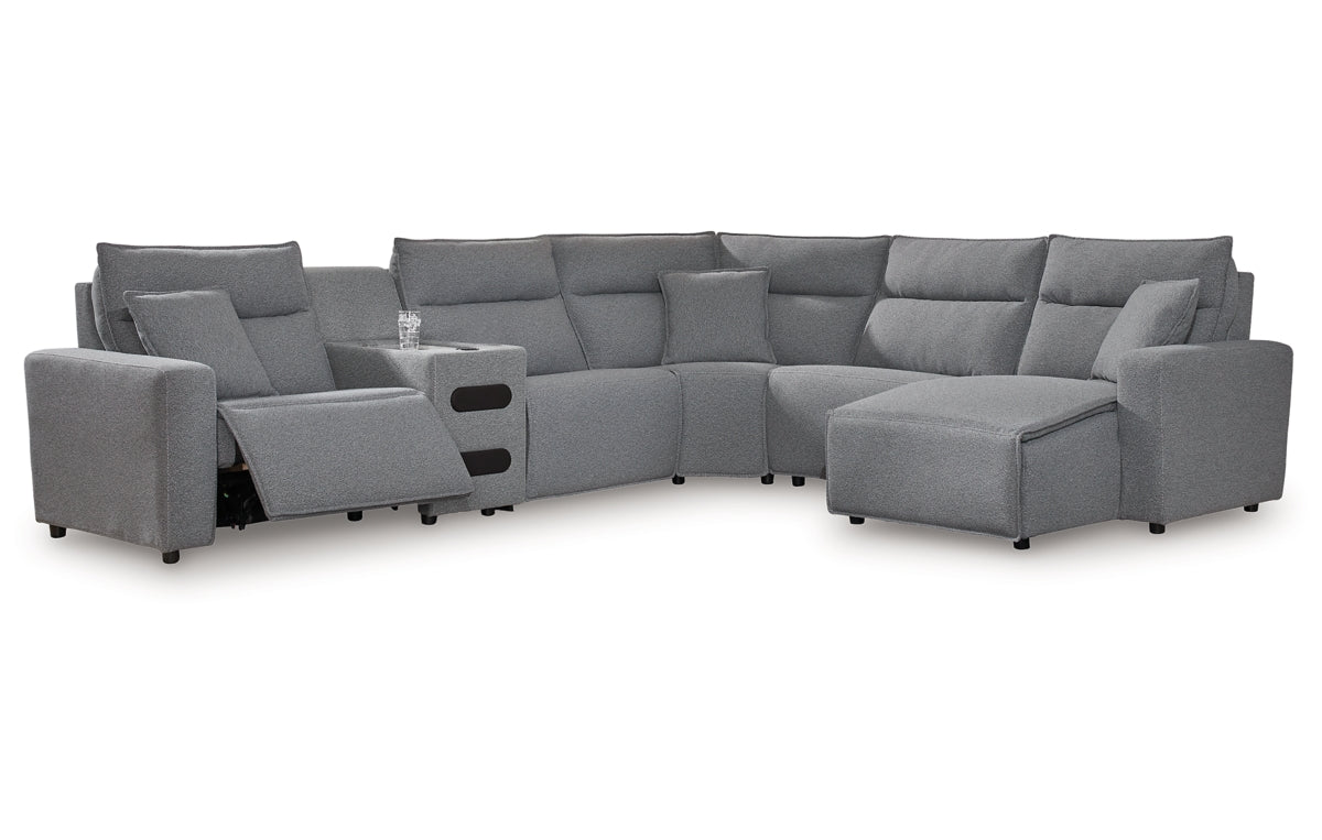 Modmax II 6-Piece Reclining Sectional with Chaise and Audio Console