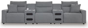 Modmax II 5-Piece Reclining Sectional with Audio Consoles