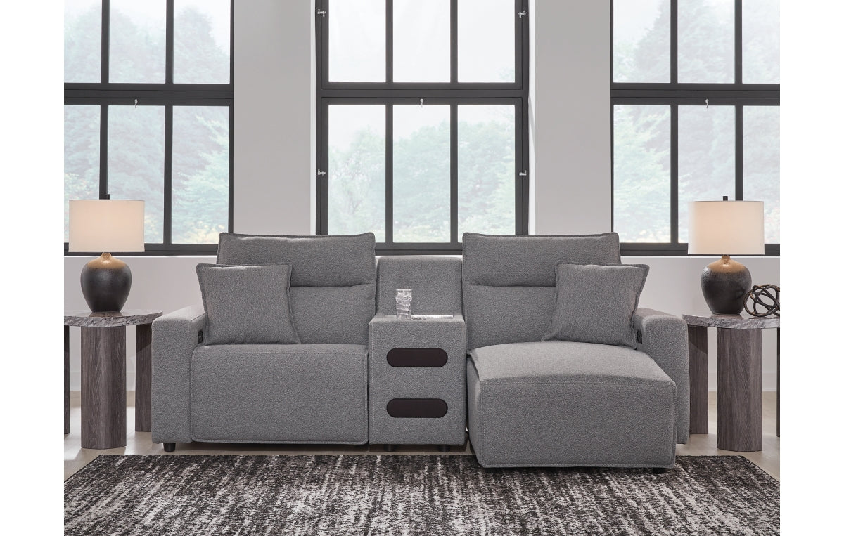 Modmax II 3-Piece Power Reclining Sectional with Chaise and Audio Console