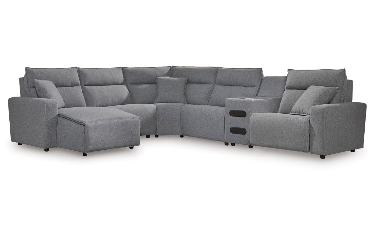 Modmax II 6-Piece Reclining Sectional with Chaise and Audio Console
