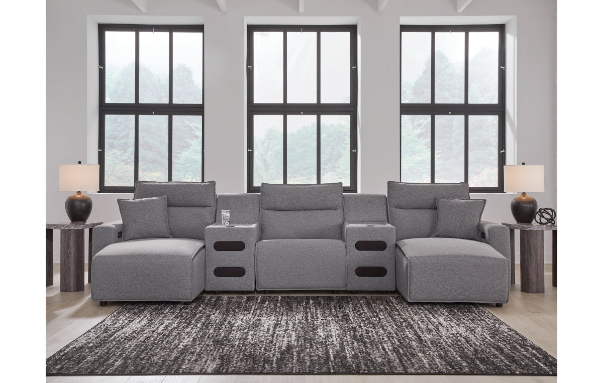 Modmax II 5-Piece Power Reclining Sectional with Chaise and Audio Consoles