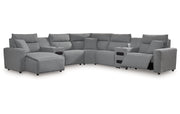 Modmax II 7-Piece Power Reclining Sectional with Chaise