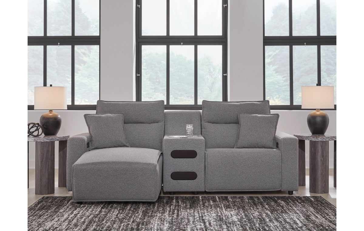 Modmax II 3-Piece Power Reclining Sectional with Chaise and Audio Console