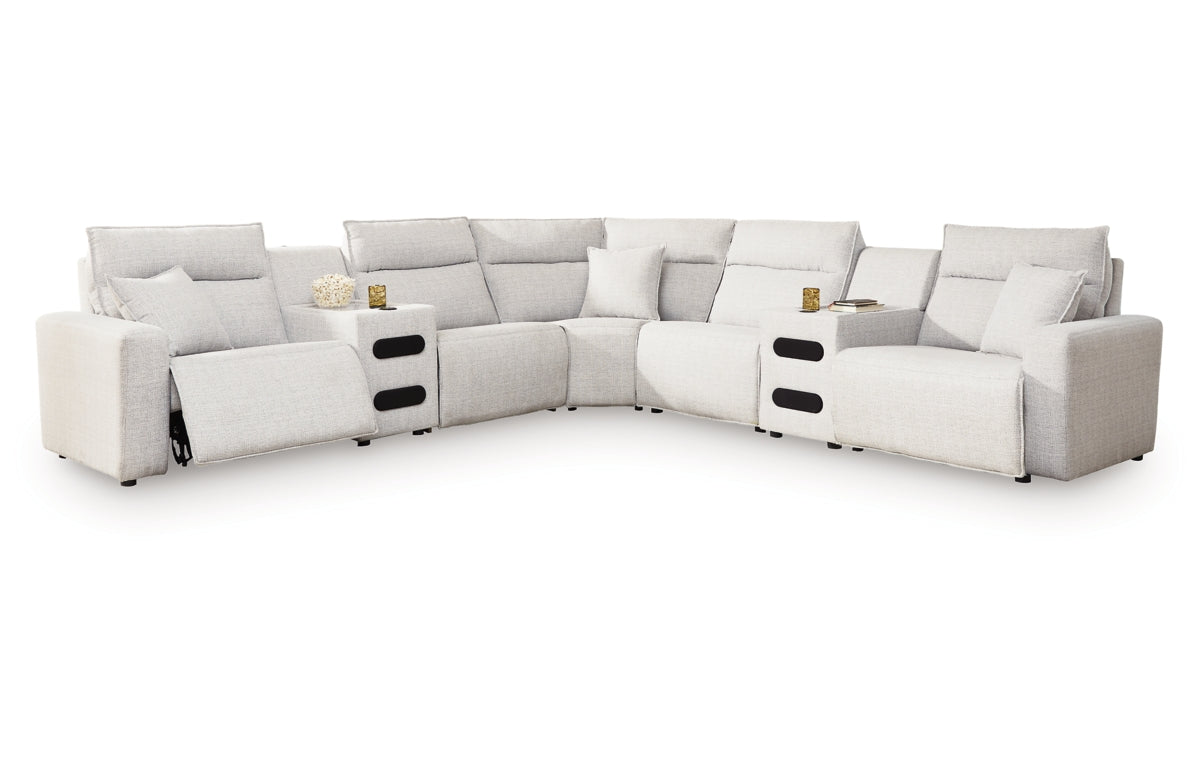 Modmax II 7-Piece Power Reclining Sectional with Chaise and Audio Consoles