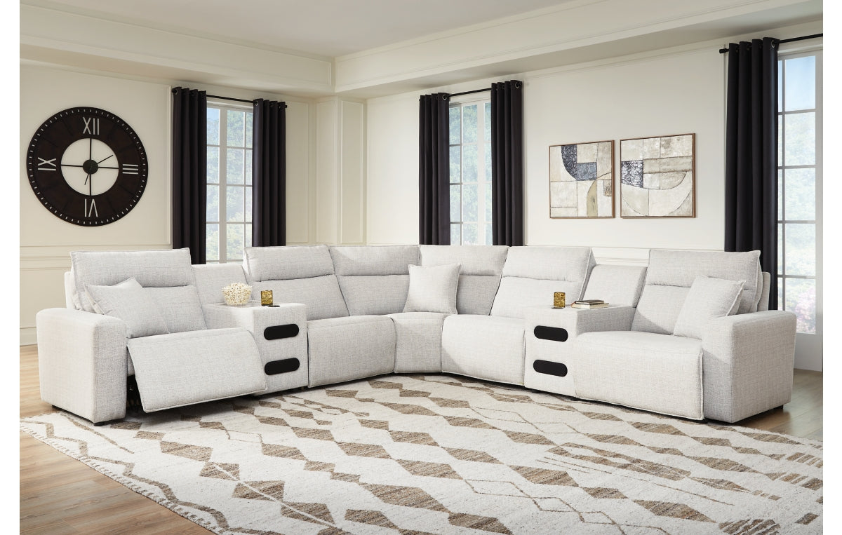 Modmax II 7-Piece Power Reclining Sectional with Chaise and Audio Consoles