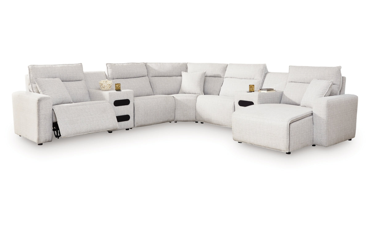 Modmax II 7-Piece Power Reclining Sectional with Chaise and Audio Consoles
