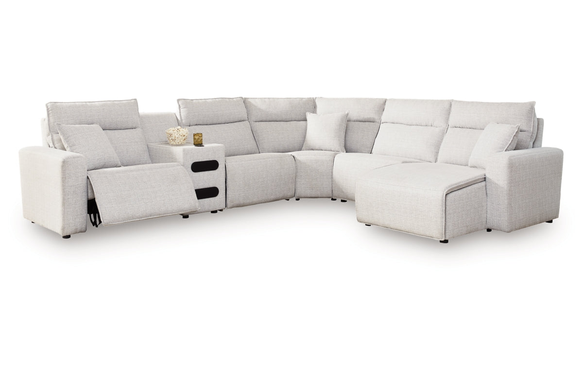 Modmax II 6-Piece Reclining Sectional with Chaise and Audio Console