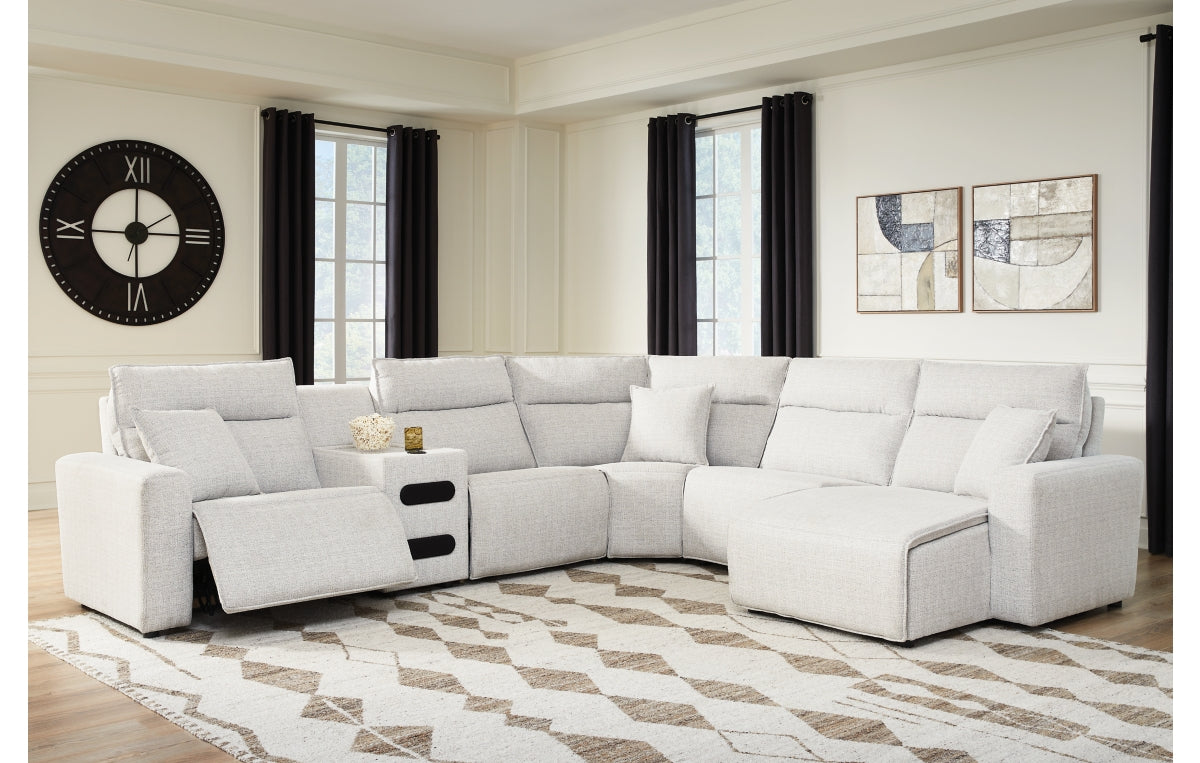 Modmax II 6-Piece Reclining Sectional with Chaise and Audio Console