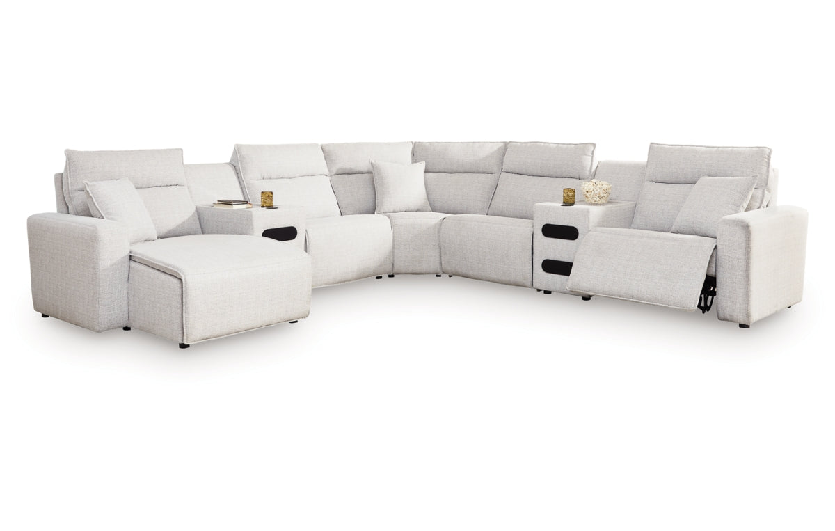 Modmax II 7-Piece Power Reclining Sectional with Chaise and Audio Consoles