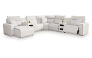 Modmax II 7-Piece Power Reclining Sectional with Chaise and Audio Consoles