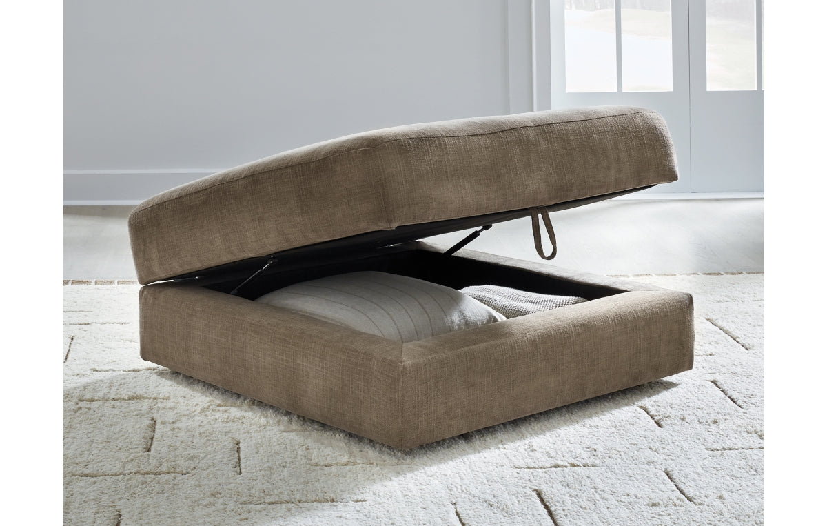 Camellia-Court Ottoman With Storage