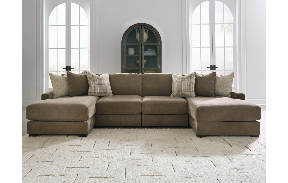 Camellia-Court 4-Piece Double Chaise Sectional