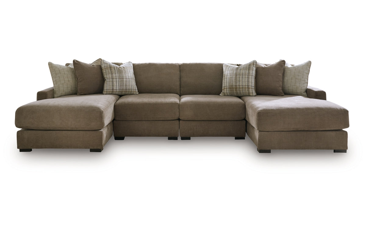 Camellia-Court 4-Piece Double Chaise Sectional