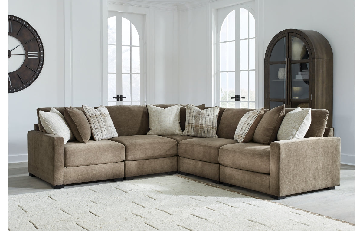 Camellia-Court 5-Piece Sectional