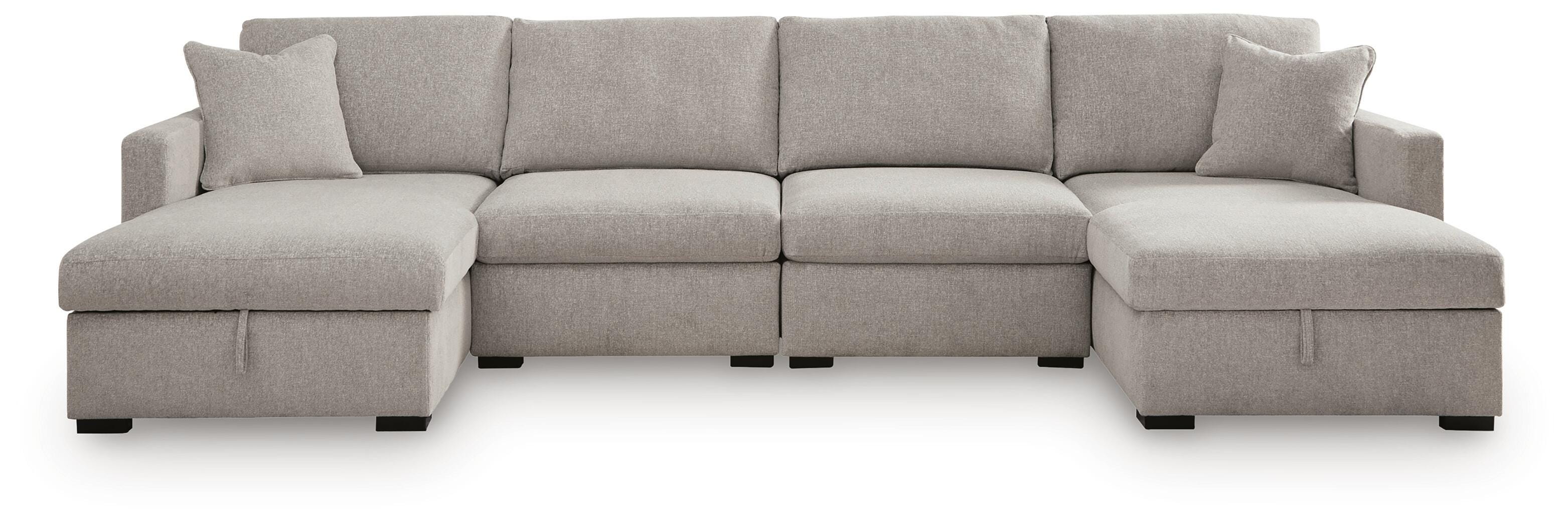 ModMax Luxe 4-Piece Double Storage Chaise Sectional