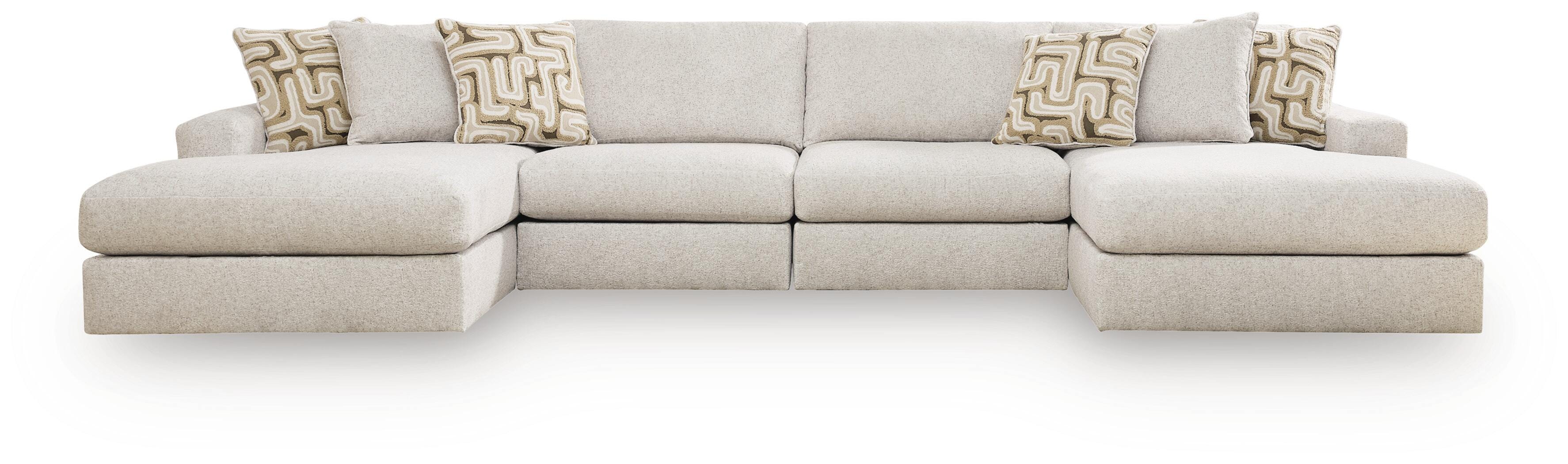 Kestrie 4-Piece Double Chaise Sectional
