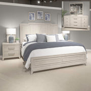 New Haven King California Panel Bed, Dresser & Mirror, Nightstand