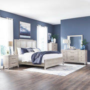 New Haven King Panel Bed, Dresser & Mirror, Chest, Nightstand