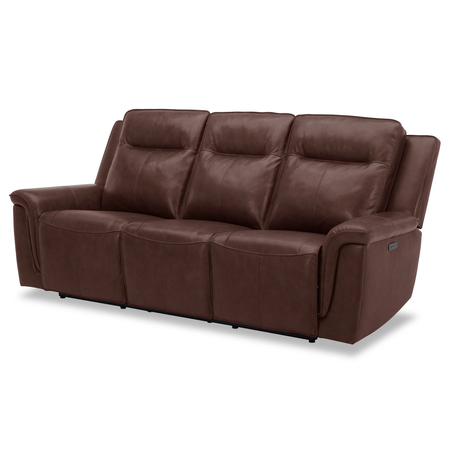 Avery Dual Power Sofa - Cognac