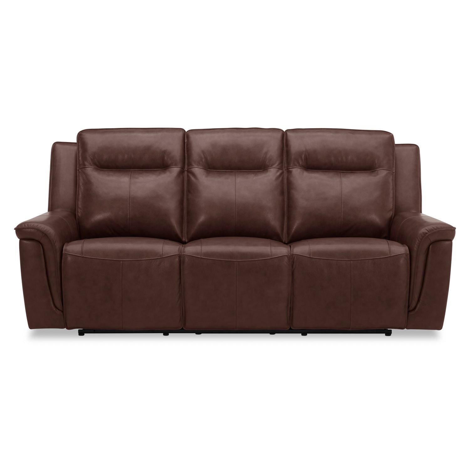 Avery Dual Power Sofa - Cognac