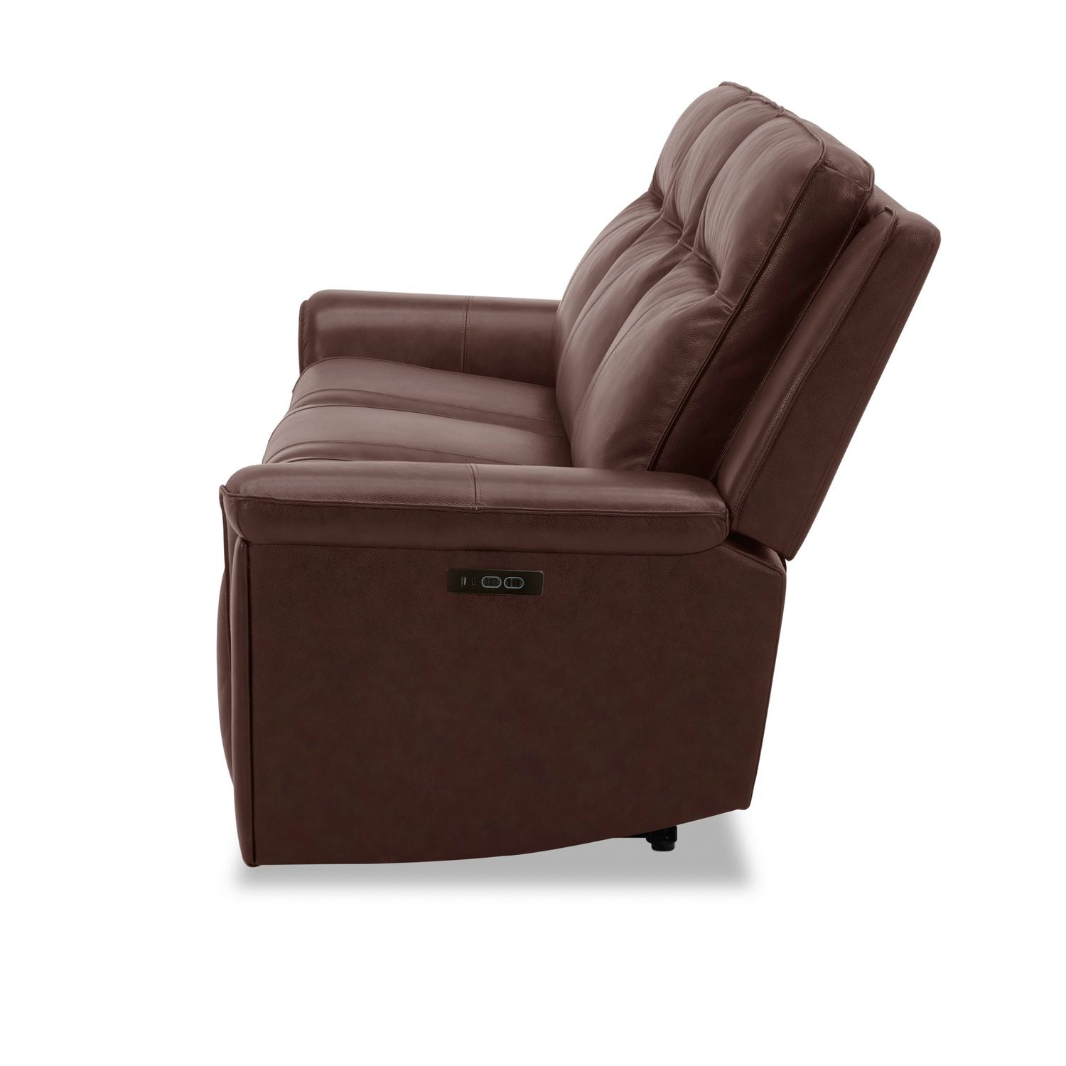 Avery Dual Power Sofa - Cognac