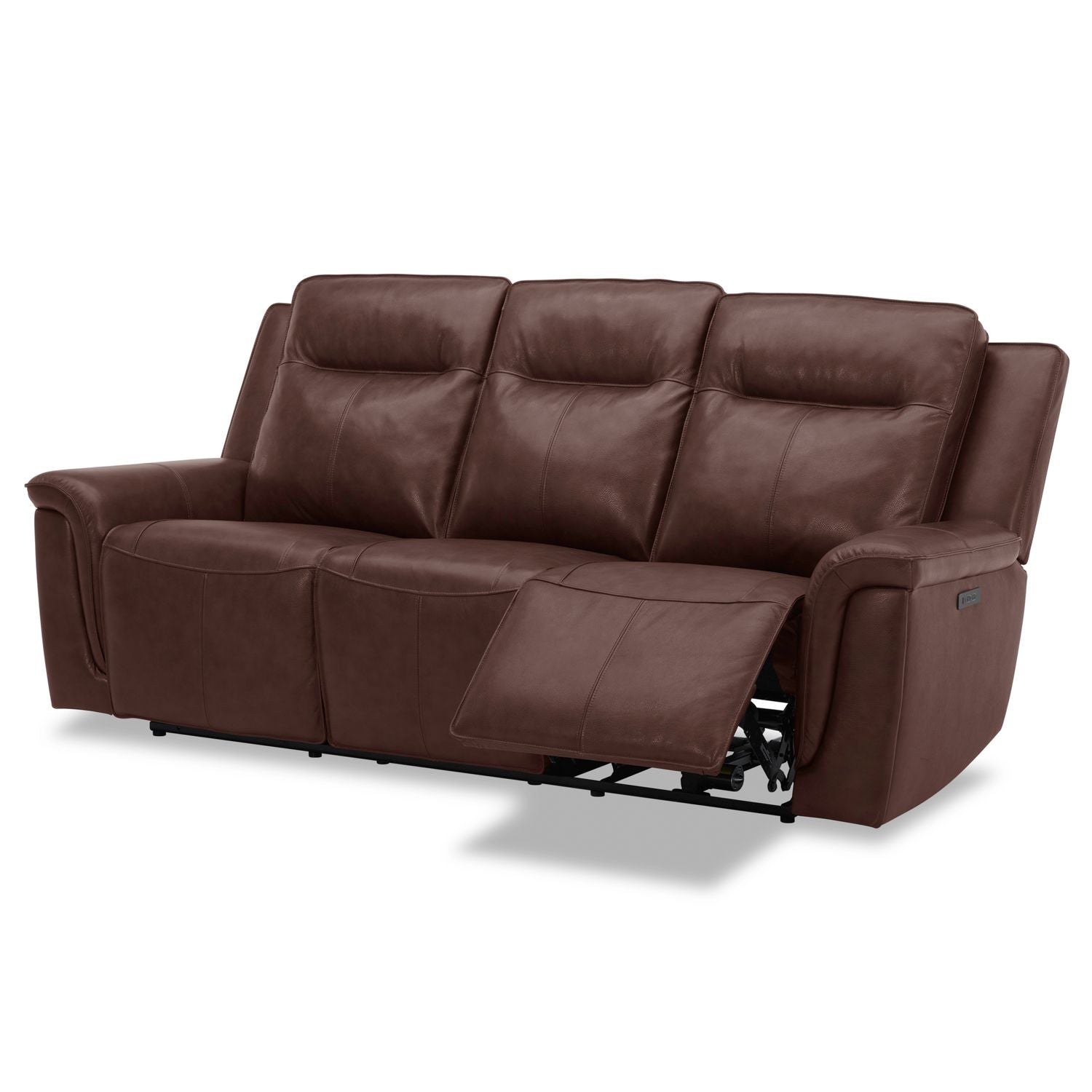 Avery Dual Power Sofa - Cognac
