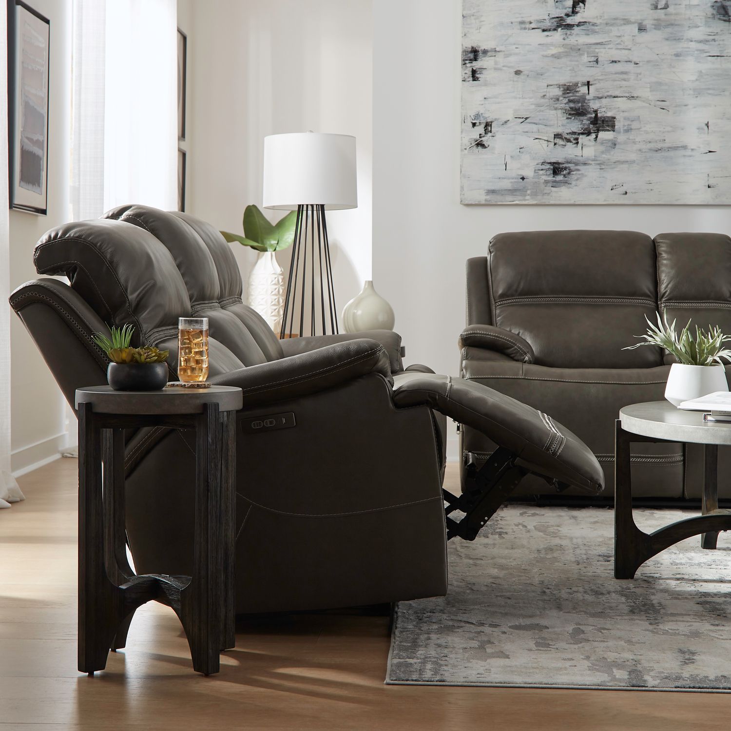 Bentley Dual Power Zero Gravity Sofa & - Graphite