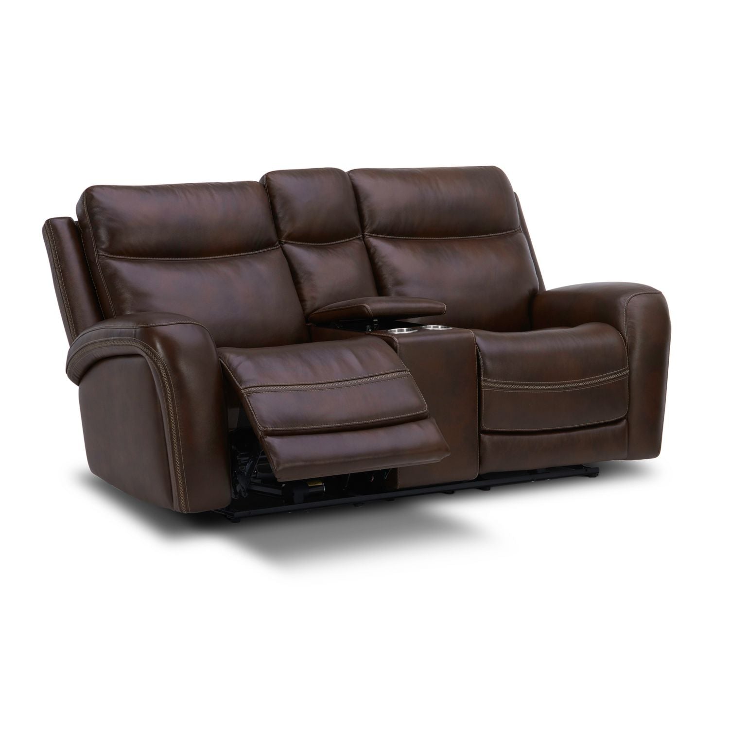 Blair Dual Power Zero Gravity Loveseat withConsole & - Cognac