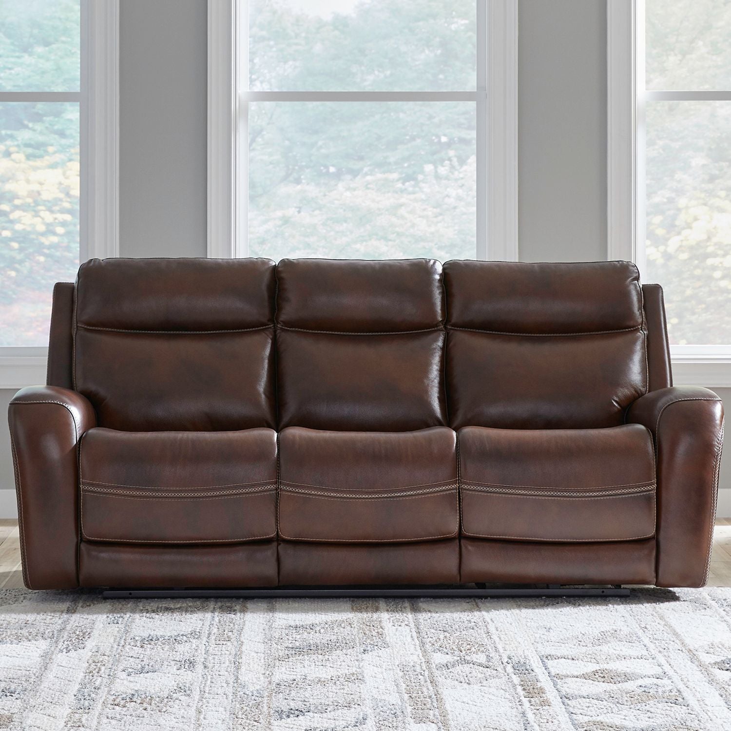 Blair Dual Power Zero Gravity Sofa & - Cognac