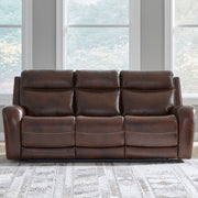 Blair Dual Power Zero Gravity Sofa & - Cognac