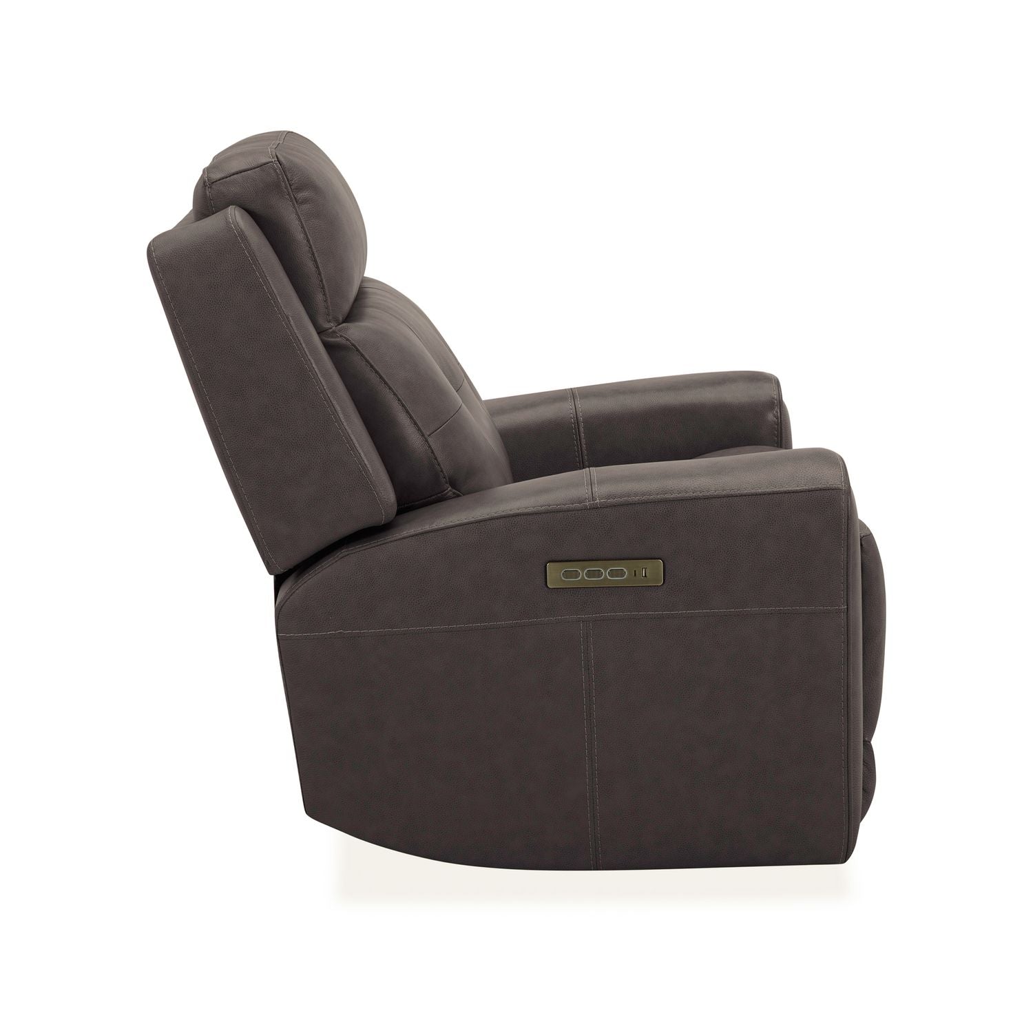 Carrington Triple Power Swivel Glide Recliner - Dark Brown