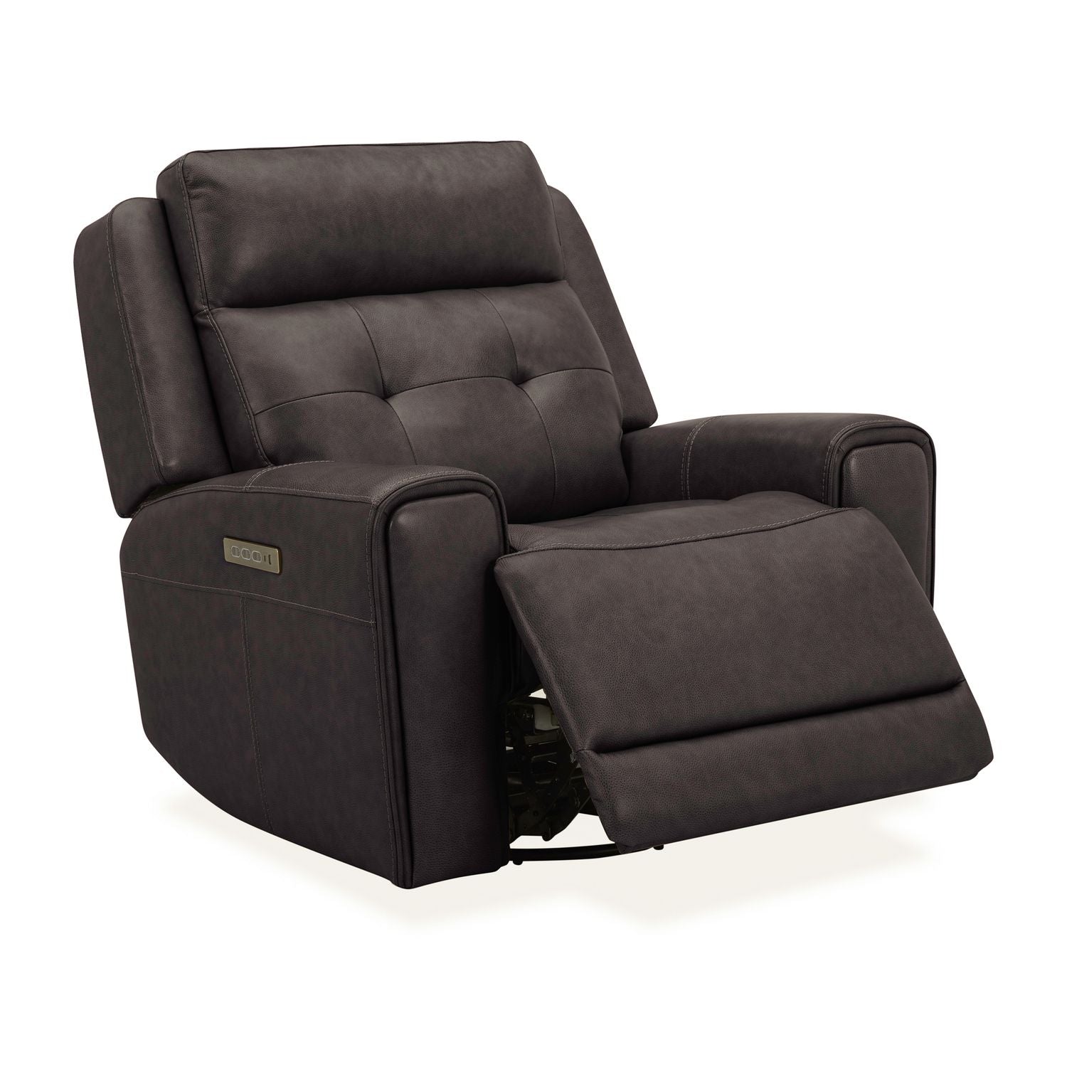Carrington Triple Power Swivel Glide Recliner - Dark Brown