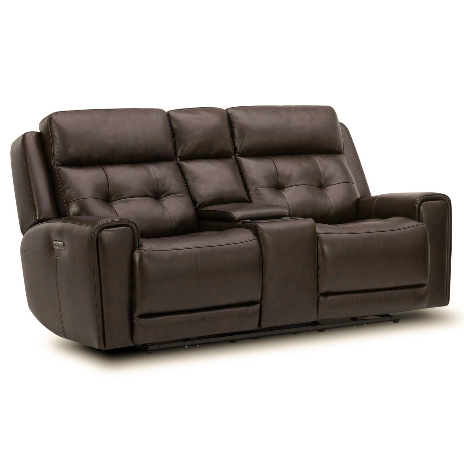 Carrington Triple Power Zero Gravity Loveseat withConsole & - Dark Brown