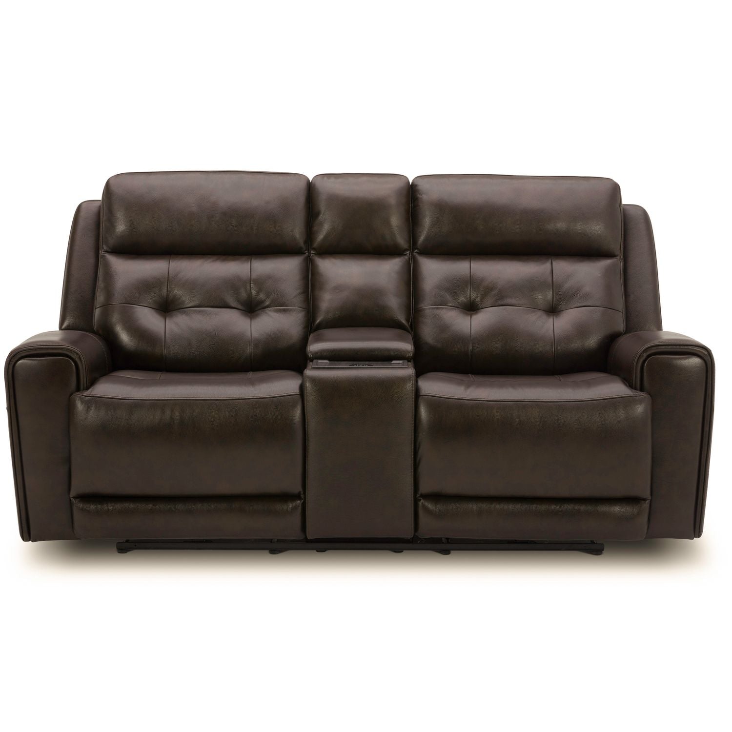 Carrington Triple Power Zero Gravity Loveseat withConsole & - Dark Brown