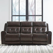 Carrington Triple Power Zero Gravity Sofa & - Dark Brown