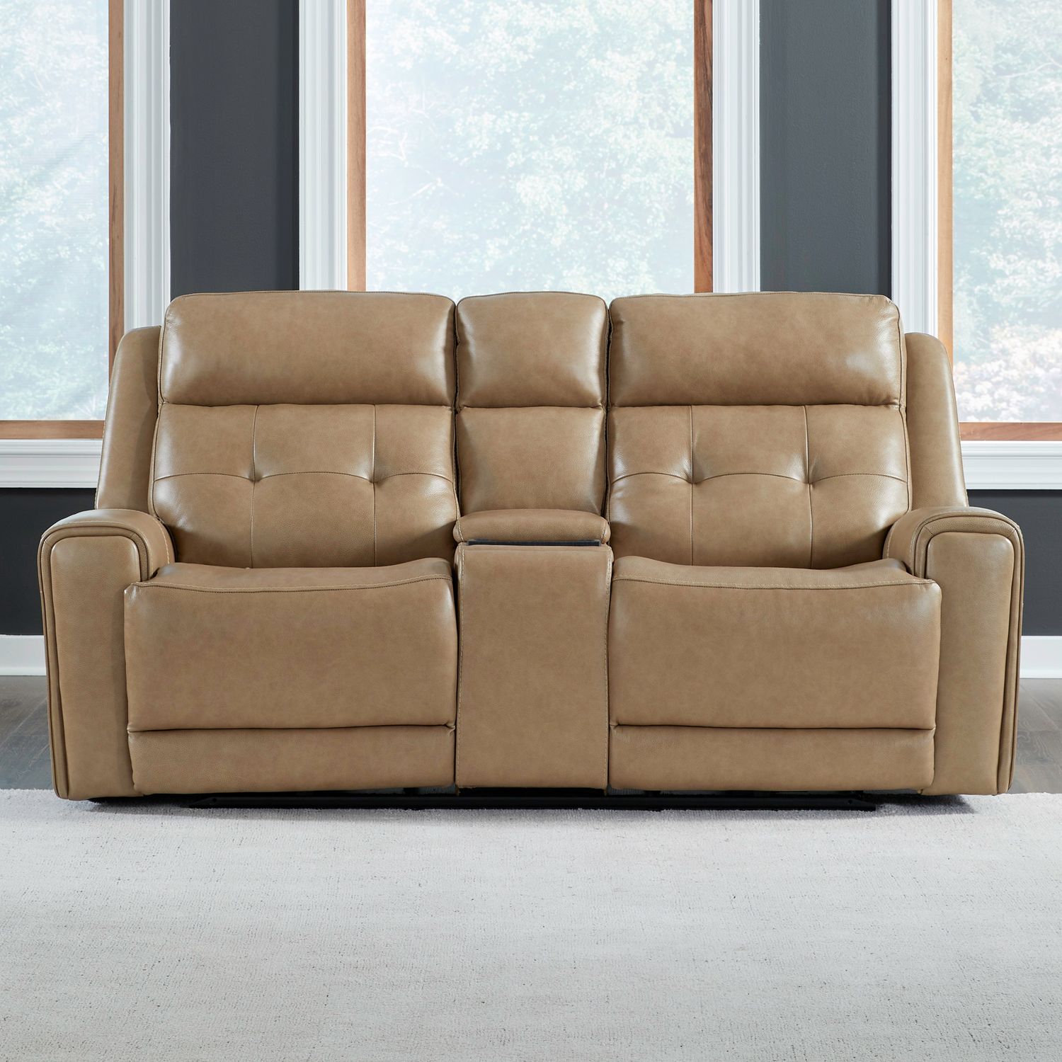 Carrington Triple Power Zero Gravity Loveseat withConsole & - York Sand