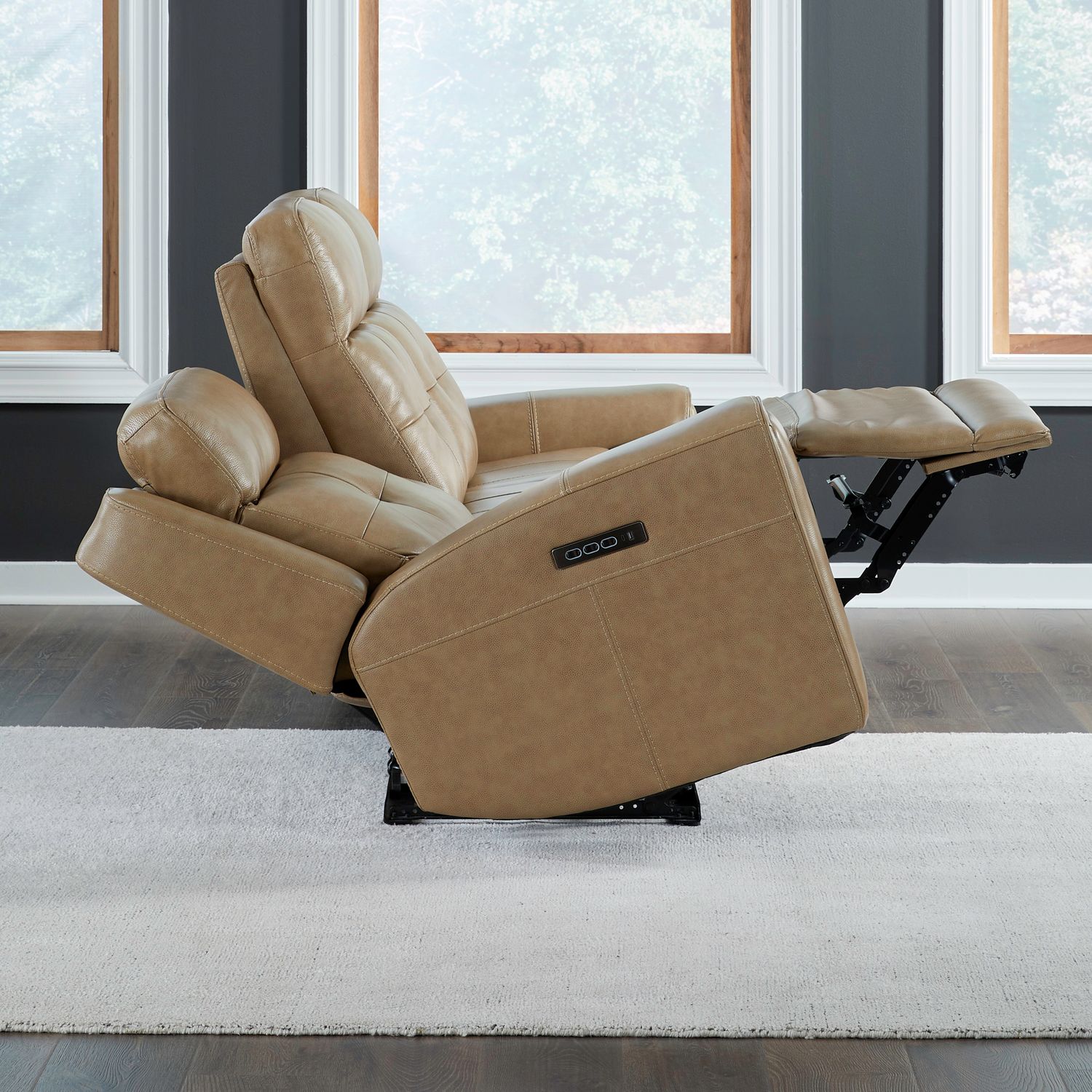 Carrington Triple Power Zero Gravity Sofa & - York Sand